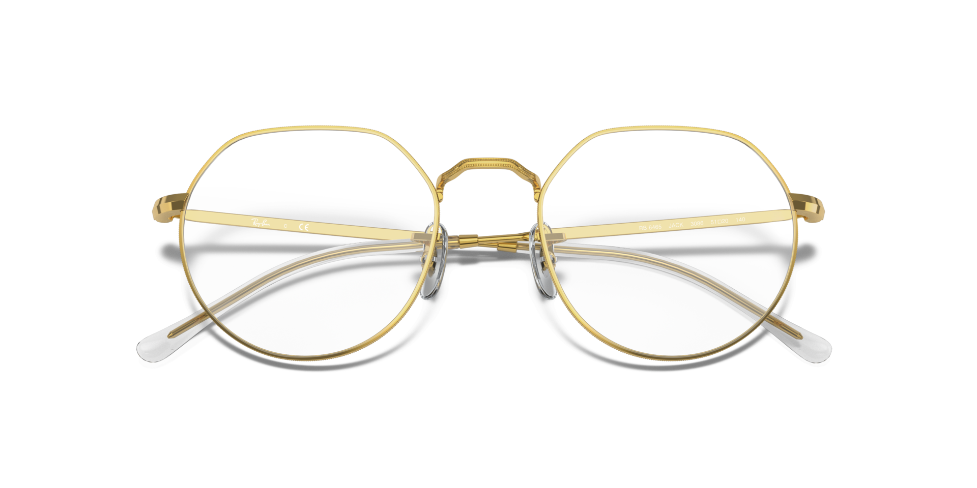 Jack Optics Gold MetalEyeglass Frames for Glasses Direct, Closed View