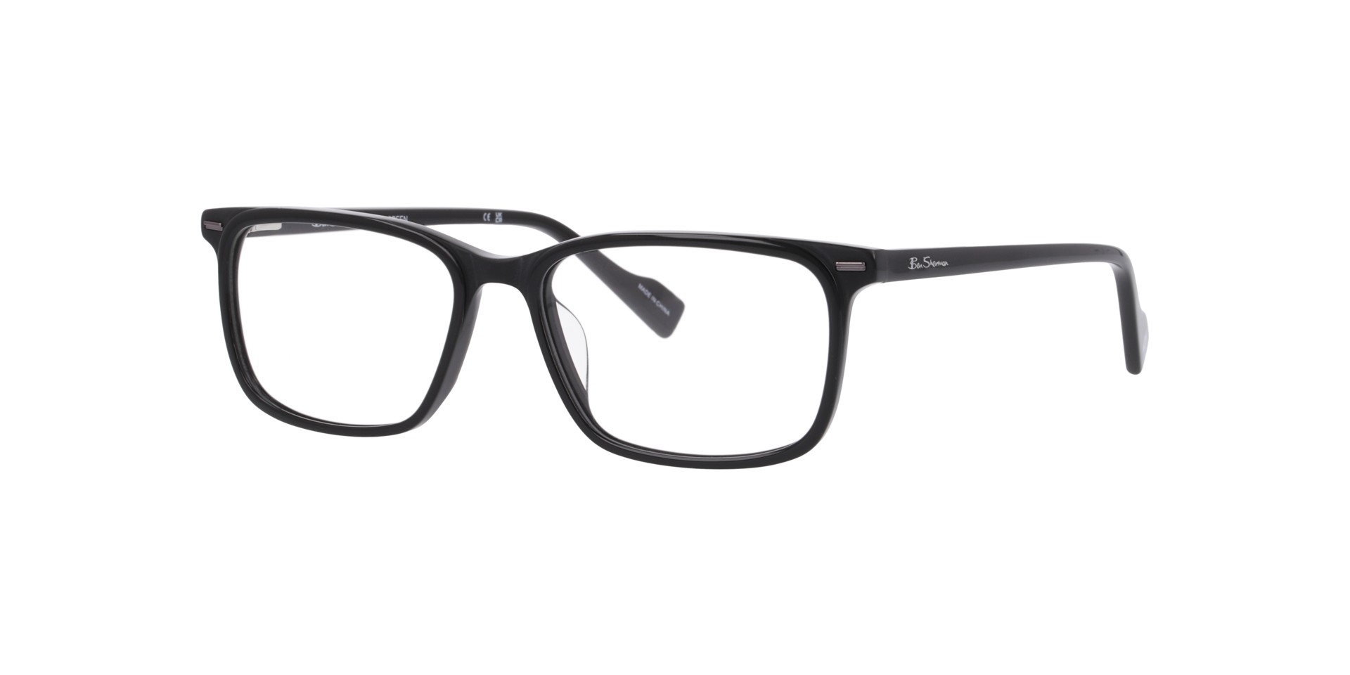 Bssouth Black AcetateEyeglass Frames for Glasses Direct, Angle View