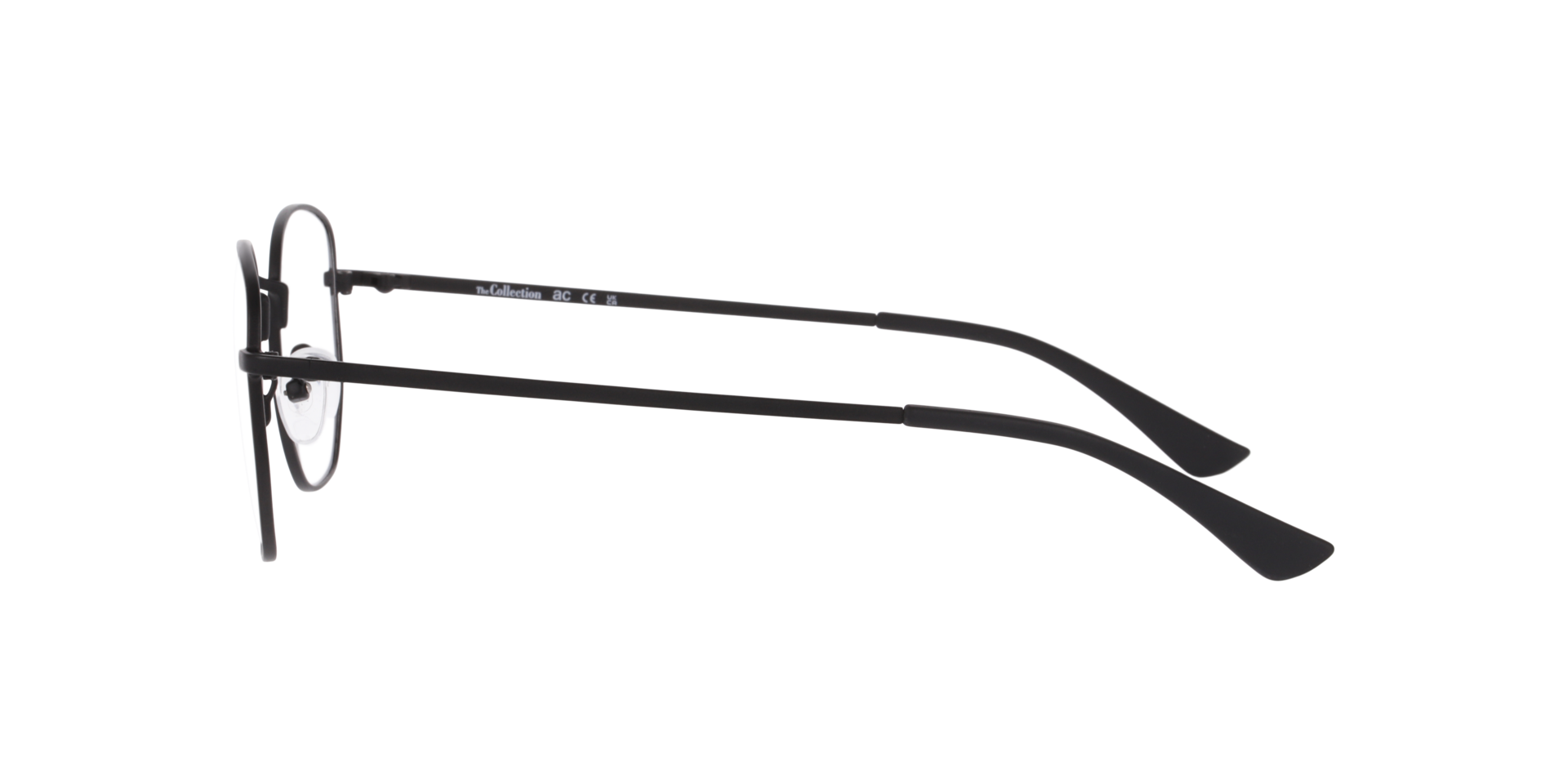 Nova Black MetalEyeglass Frames for Glasses Direct, Side View