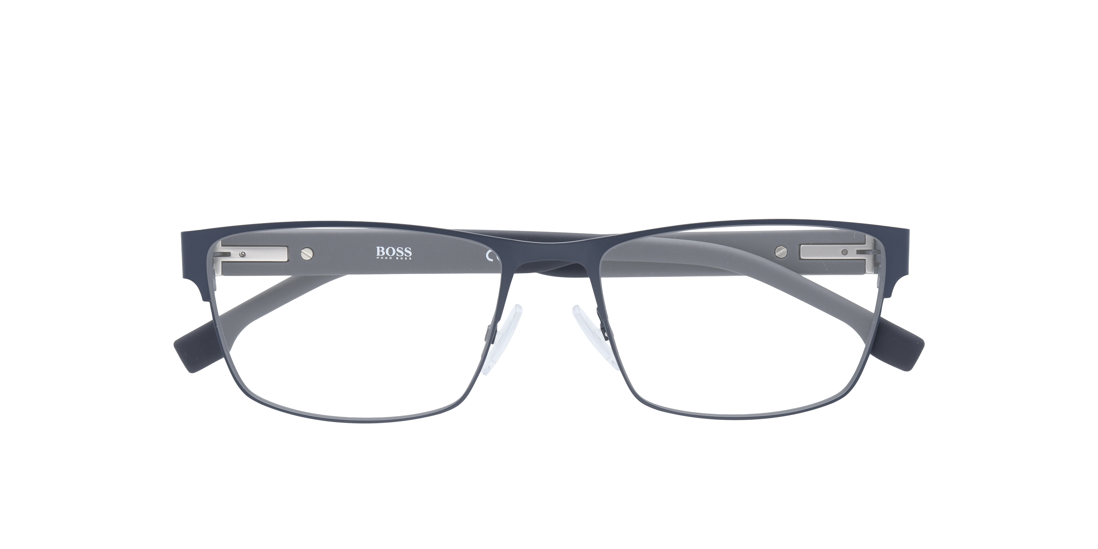BOSS 1040 Gunmetal MetalEyeglass Frames for Glasses Direct, Closed View