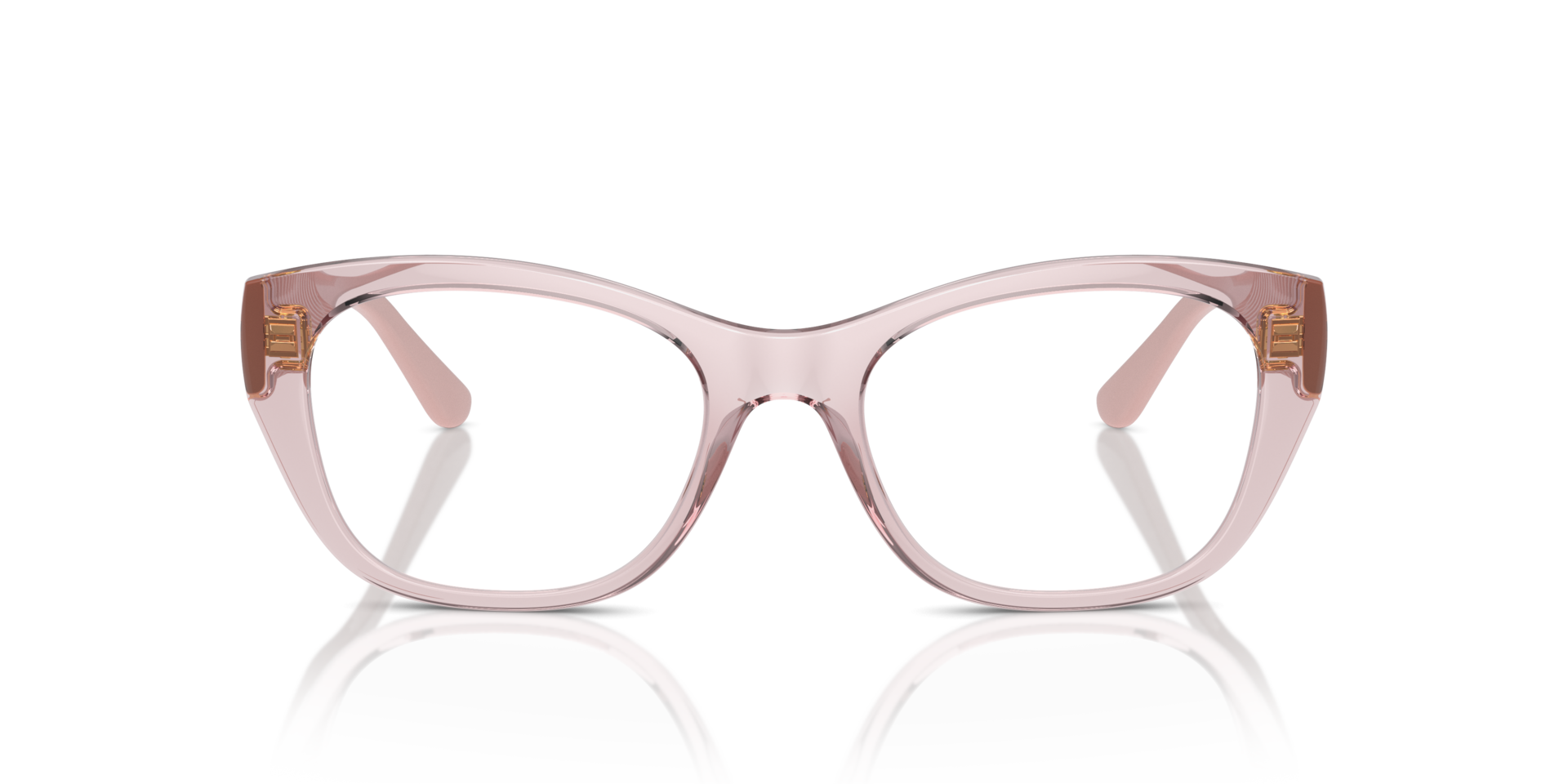 VO5569 Transparent Pink PlasticEyeglass Frames for Glasses Direct, Front View