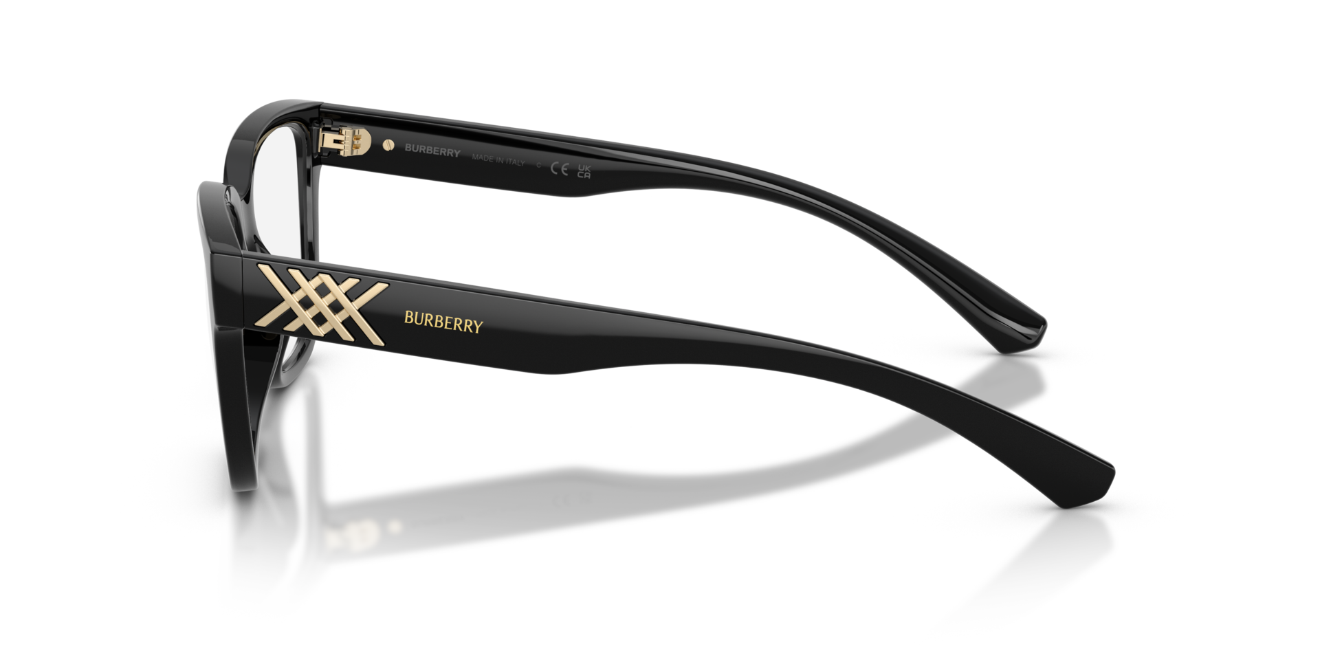 BE2457U Black PlasticEyeglass Frames for Glasses Direct, Side View