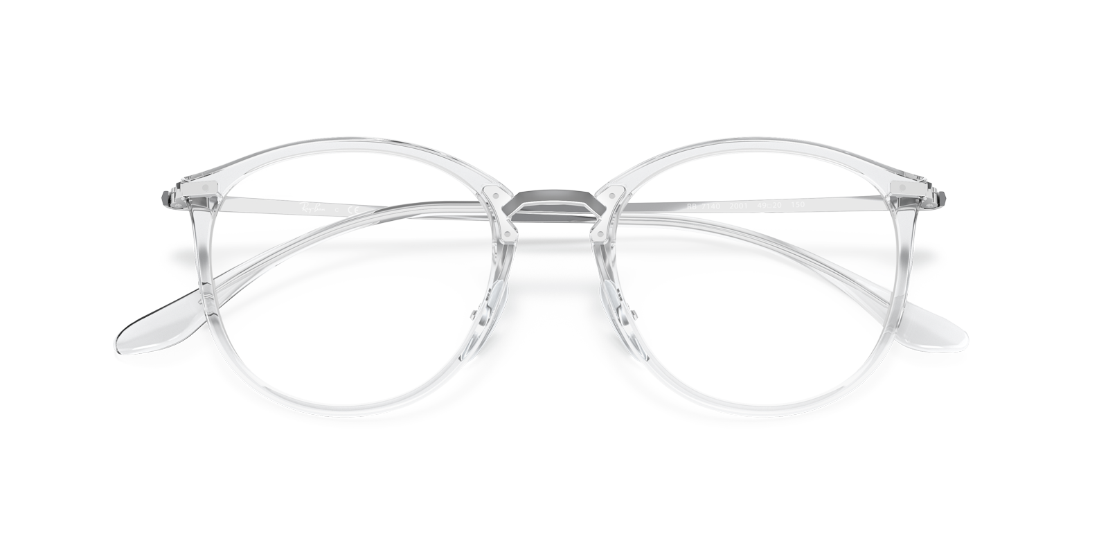 RB7140 Transparent PlasticEyeglass Frames for Glasses Direct, Closed View