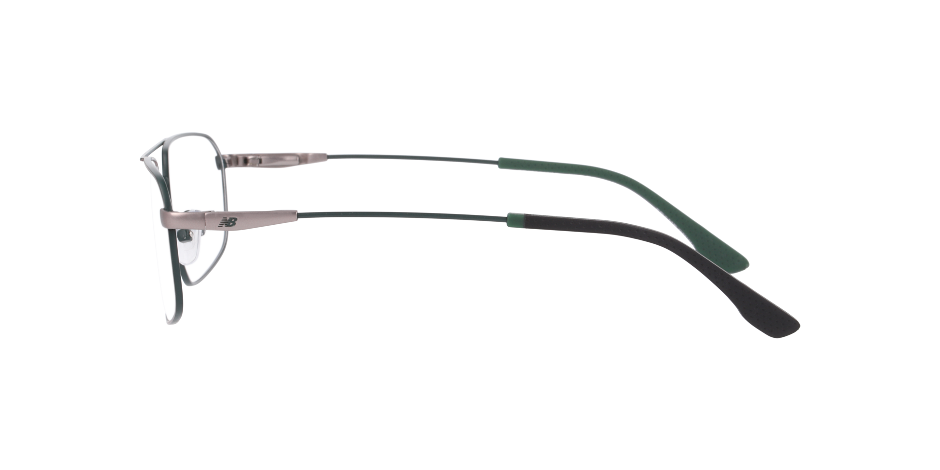 Nb4204 Gunmetal Green MetalEyeglass Frames for Glasses Direct, Side View