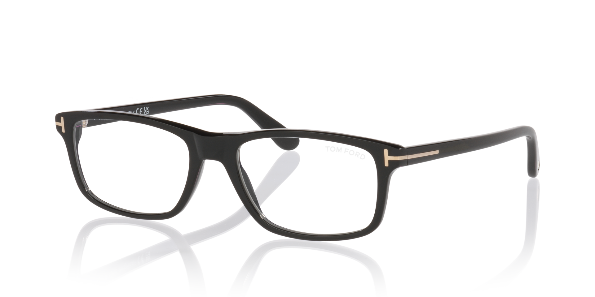 FT6119-B Black AcetateEyeglass Frames for Glasses Direct, Angle View