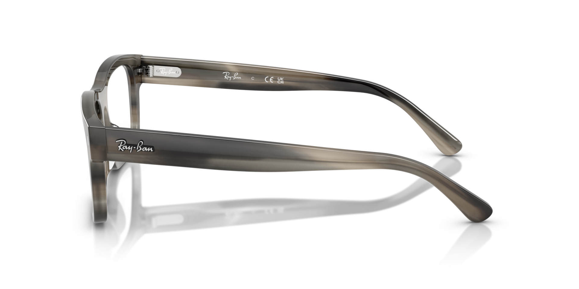 RB5435 Havana Grey AcetateEyeglass Frames for Glasses Direct, Side View