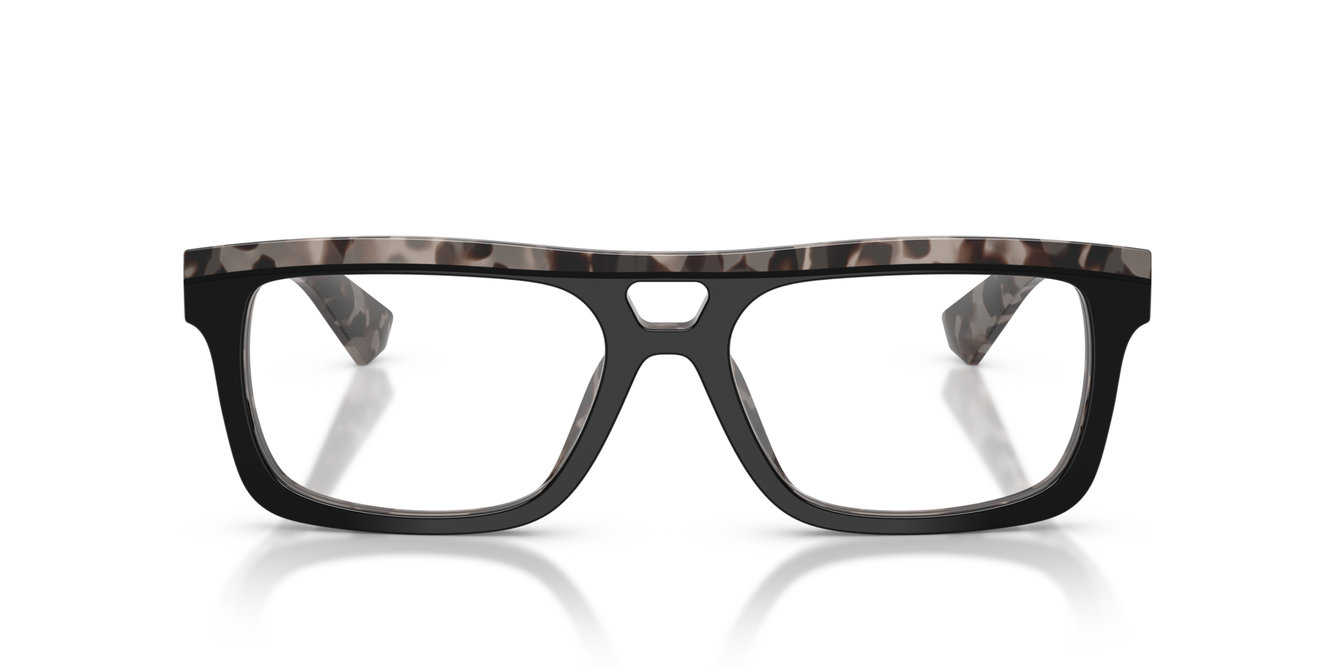 DG3431 Black On Grey Havana AcetateEyeglass Frames for Glasses Direct, Front View