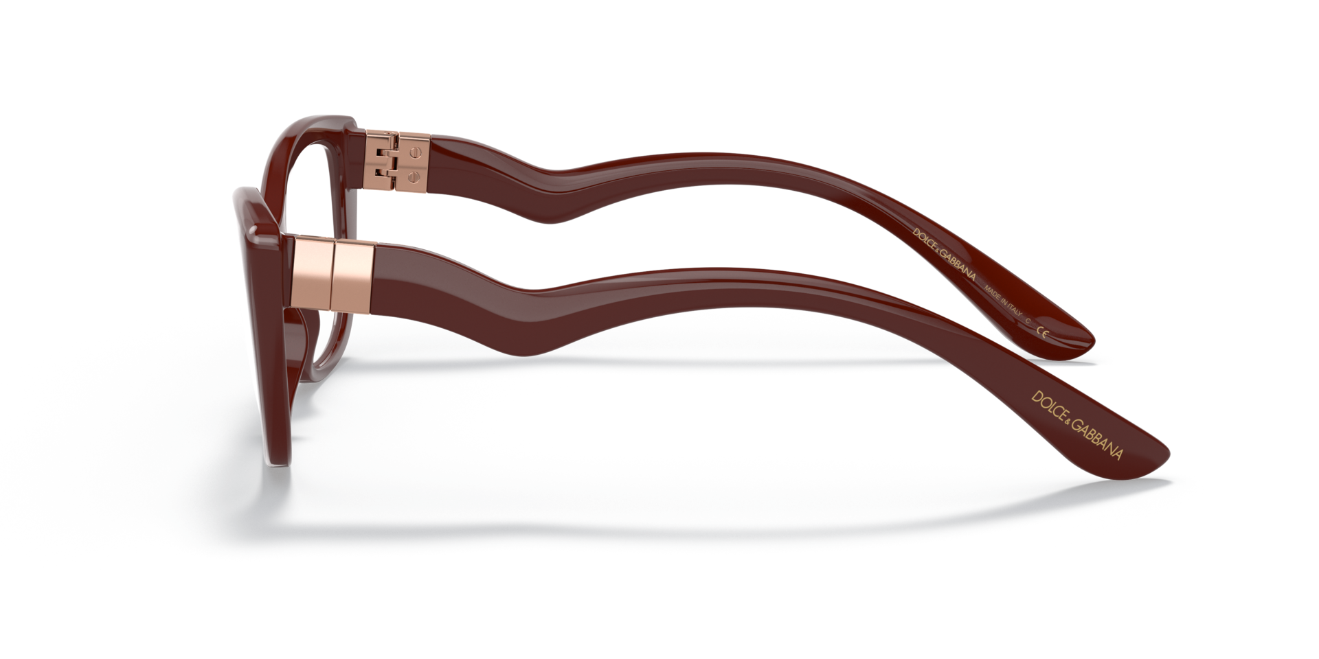 DG5078 Bordeaux PlasticEyeglass Frames for Glasses Direct, Side View