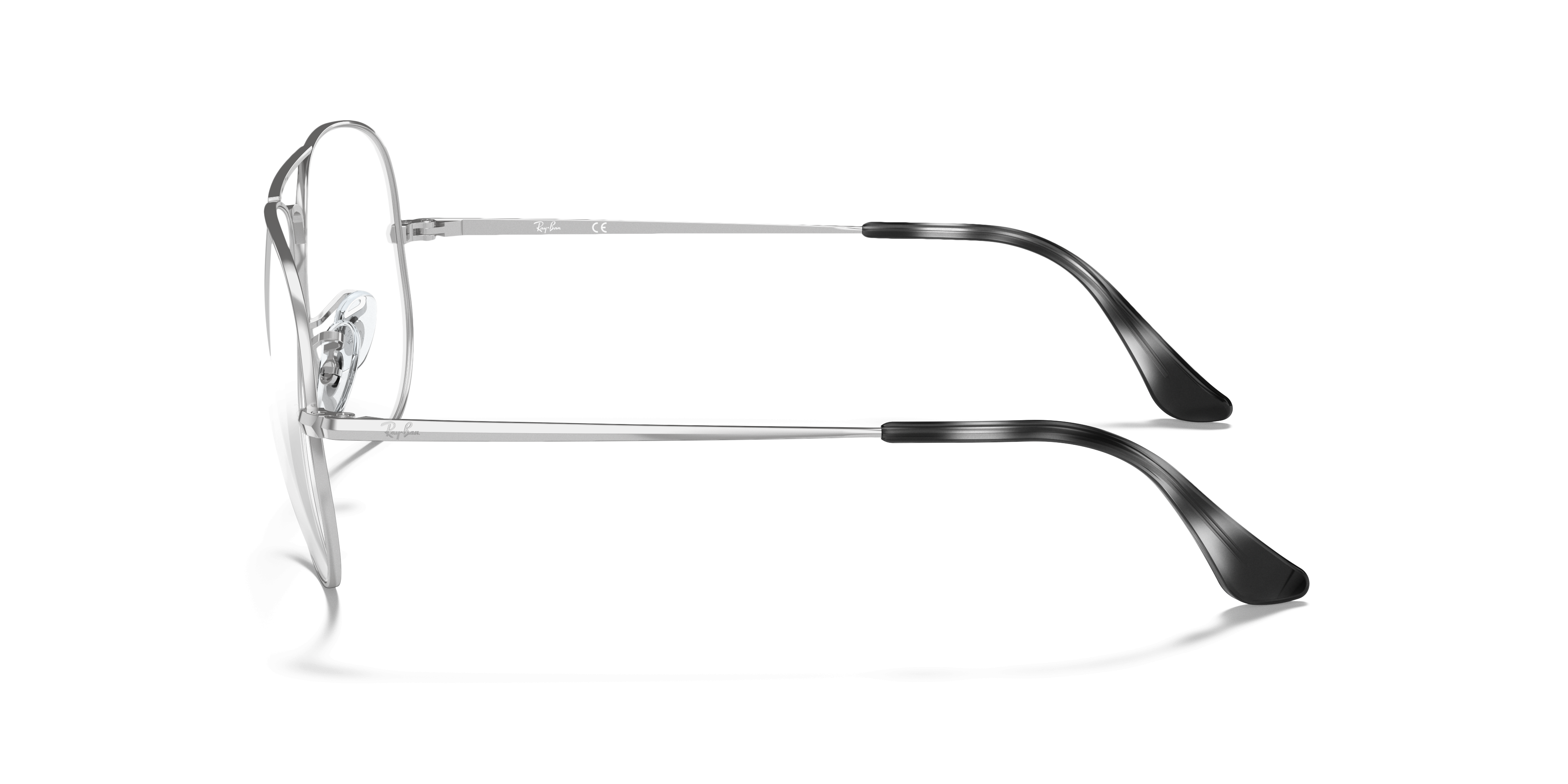 RB6489 Silver MetalEyeglass Frames for Glasses Direct, Side View