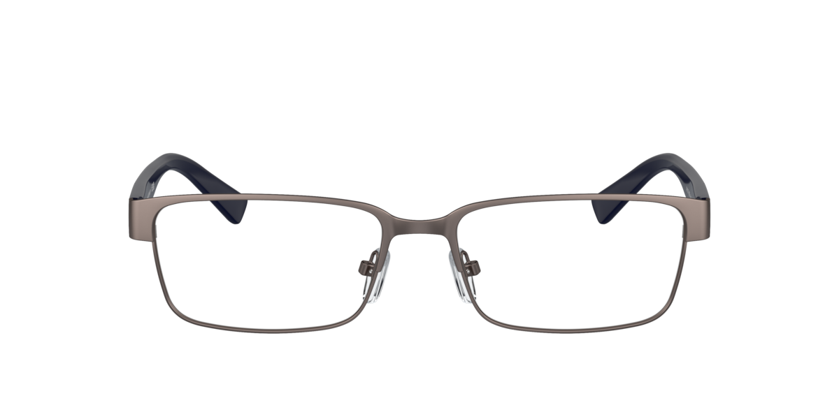 Armani Exchange Men's Matte Gunmetal Rectangle Metal Eyeglasses Online - Full Rim - Ax1017