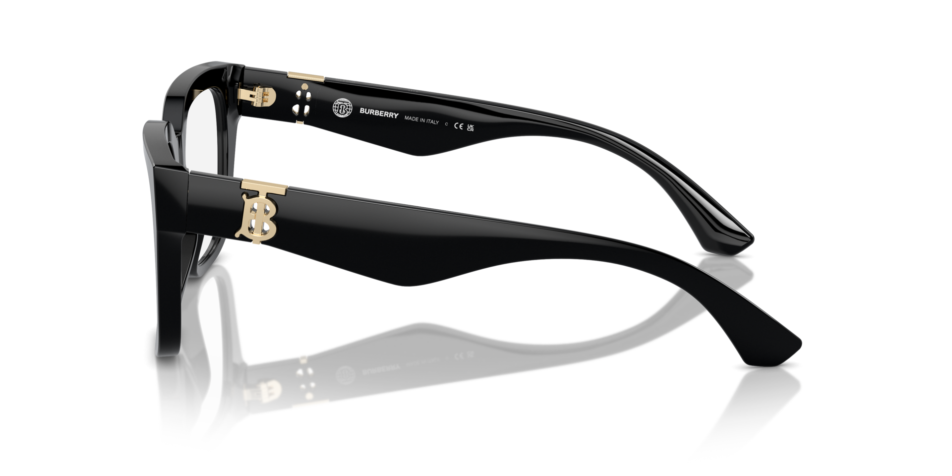BE2403 Black AcetateEyeglass Frames for Glasses Direct, Side View