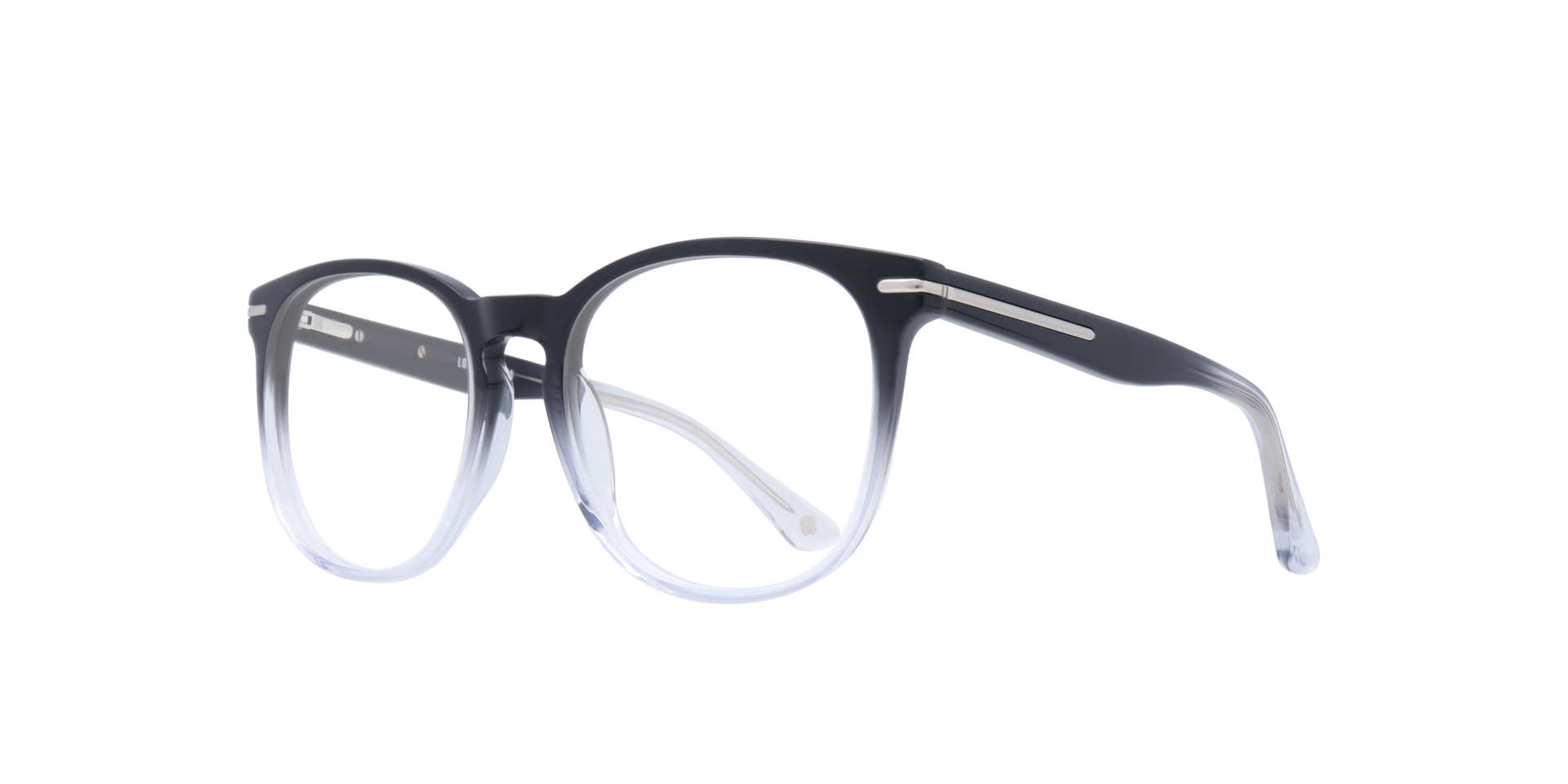 Epping Gradient Black Crystal AcetateEyeglass Frames for Glasses Direct, Angle View