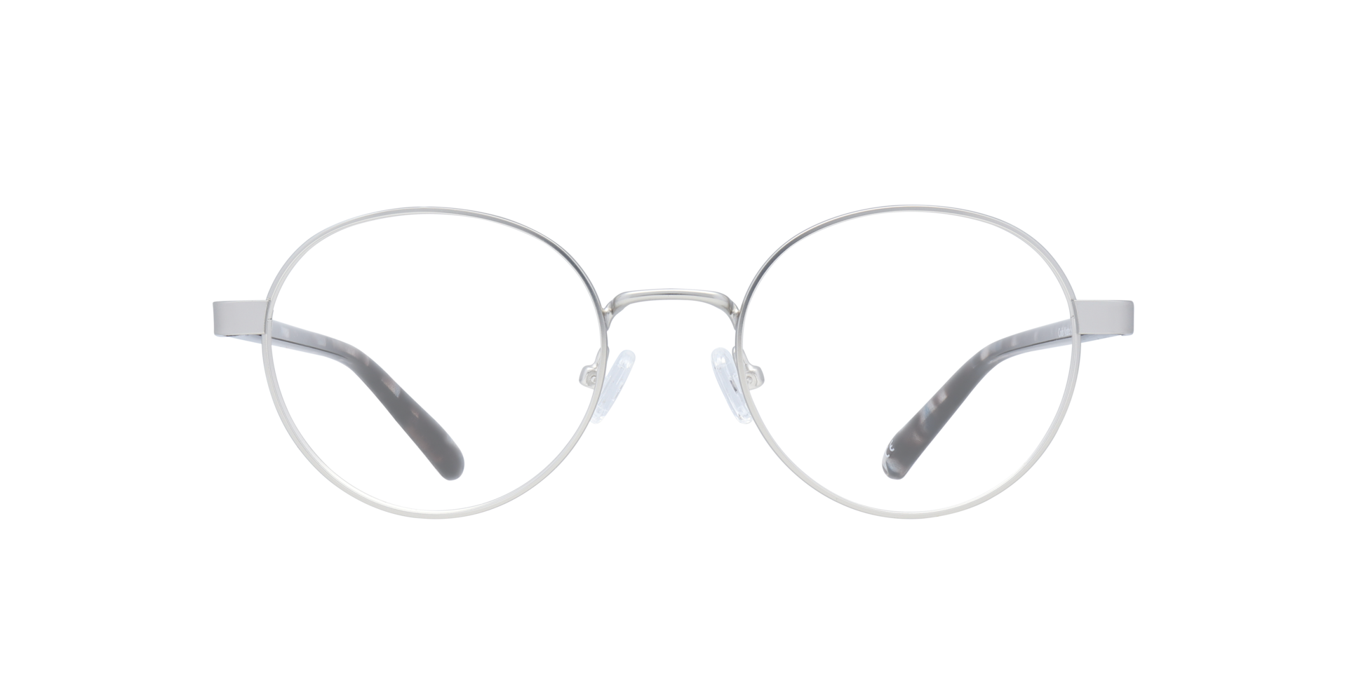 Cody Matte Silver MetalEyeglass Frames for Glasses Direct, Front View