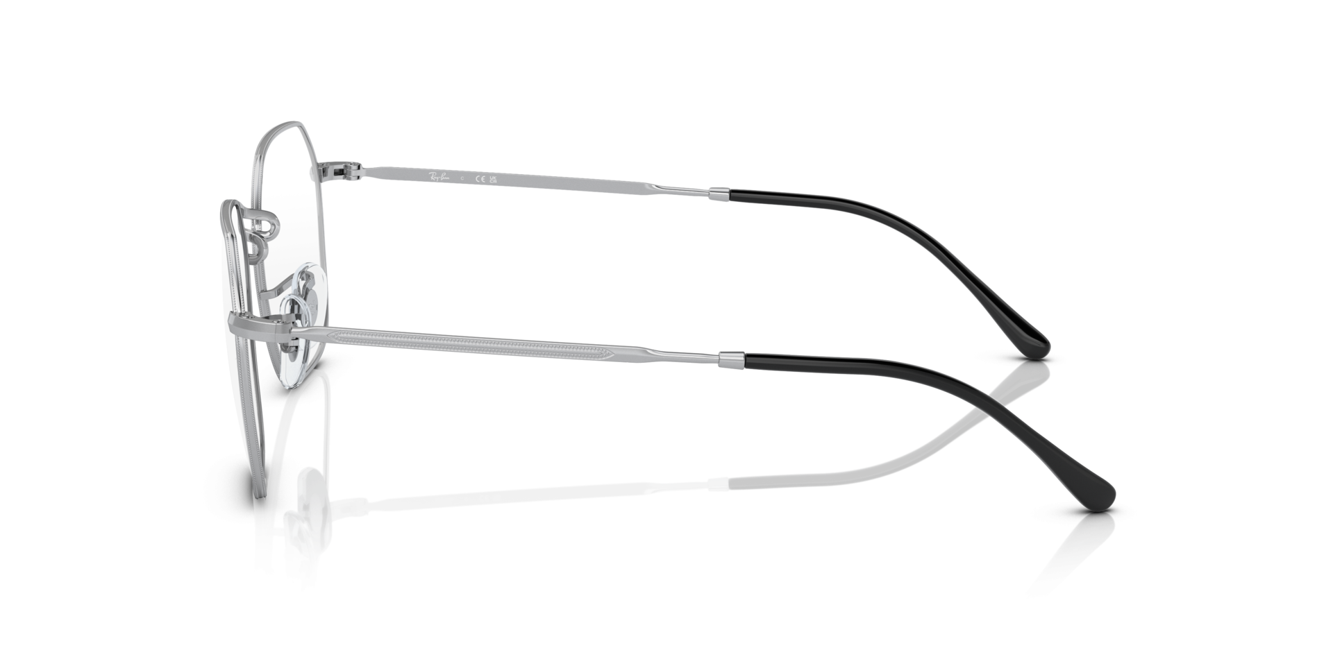 RB3694V Silver MetalEyeglass Frames for Glasses Direct, Side View
