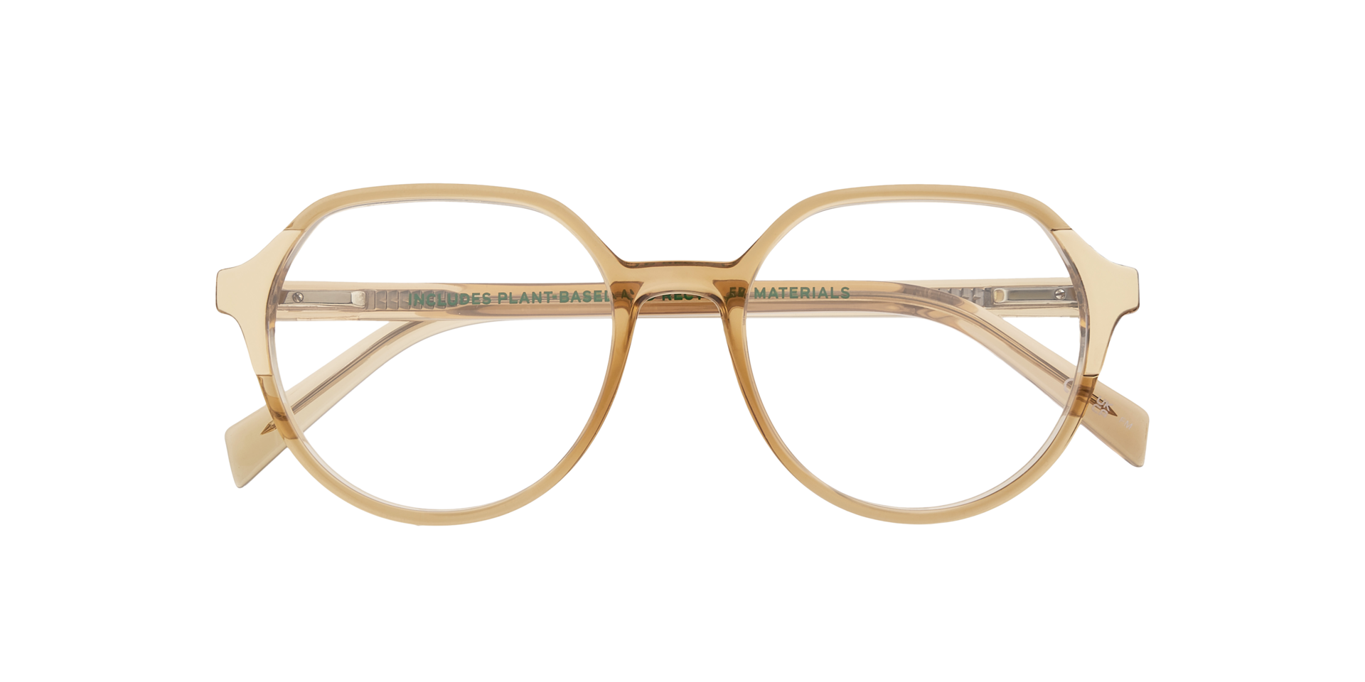 LV 1055 Yellow PlasticEyeglass Frames for Glasses Direct, Closed View