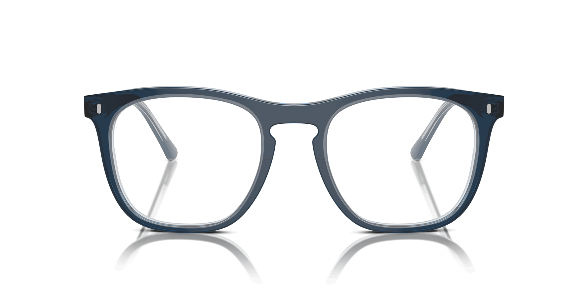 RB2210V Blue On Transparent Blue AcetateEyeglass Frames for Glasses Direct, Front View