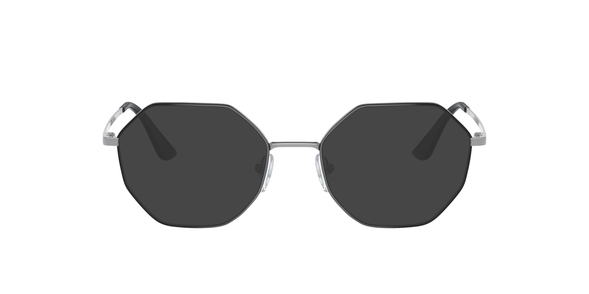 VO4094 Top Black & Matte Silver MetalSunglass Frames for Glasses Direct, with Tinted Lenses
