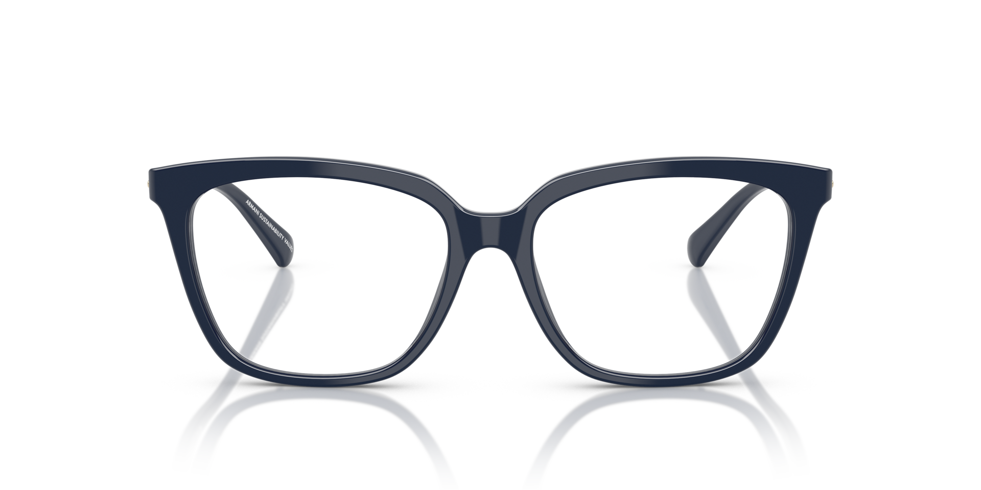 EA3248 Shiny Blue AcetateEyeglass Frames for Glasses Direct, Front View