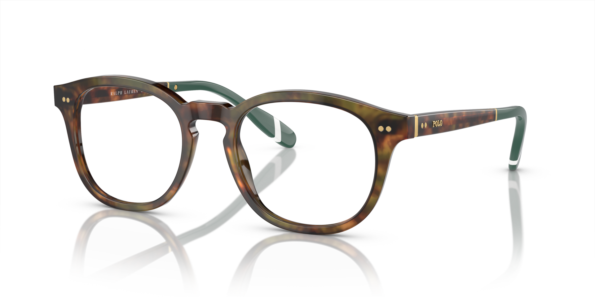 PH2267 Shiny Brown Tortoise AcetateSunglass Frames for Glasses Direct, Angle View
