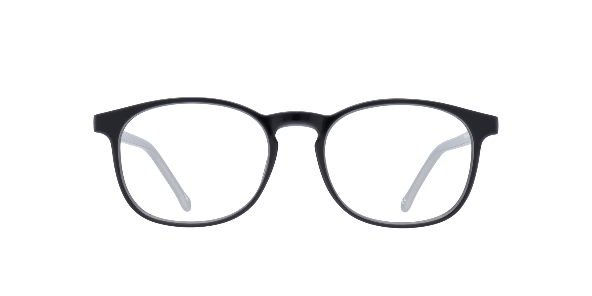 Delaney Black PlasticEyeglass Frames for Glasses Direct, Front View