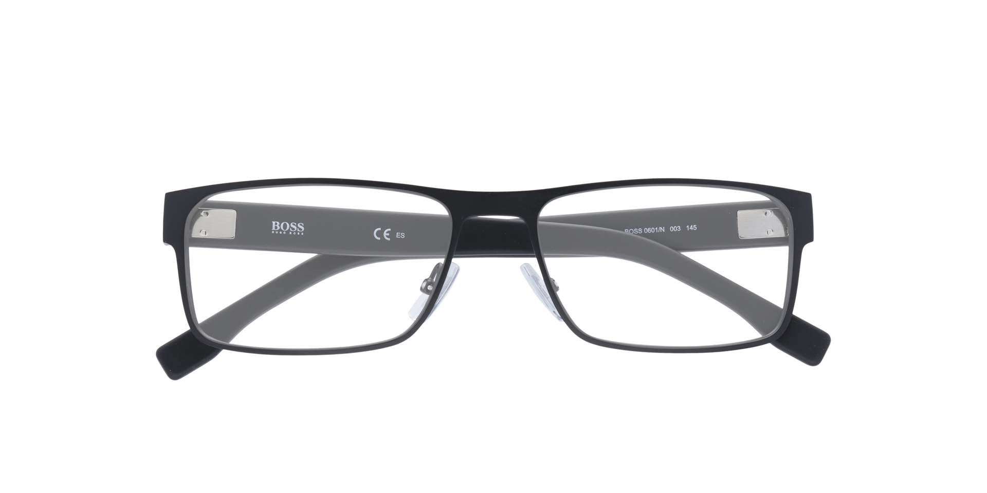 Boss 0601/N Black PlasticEyeglass Frames for Glasses Direct, Closed View