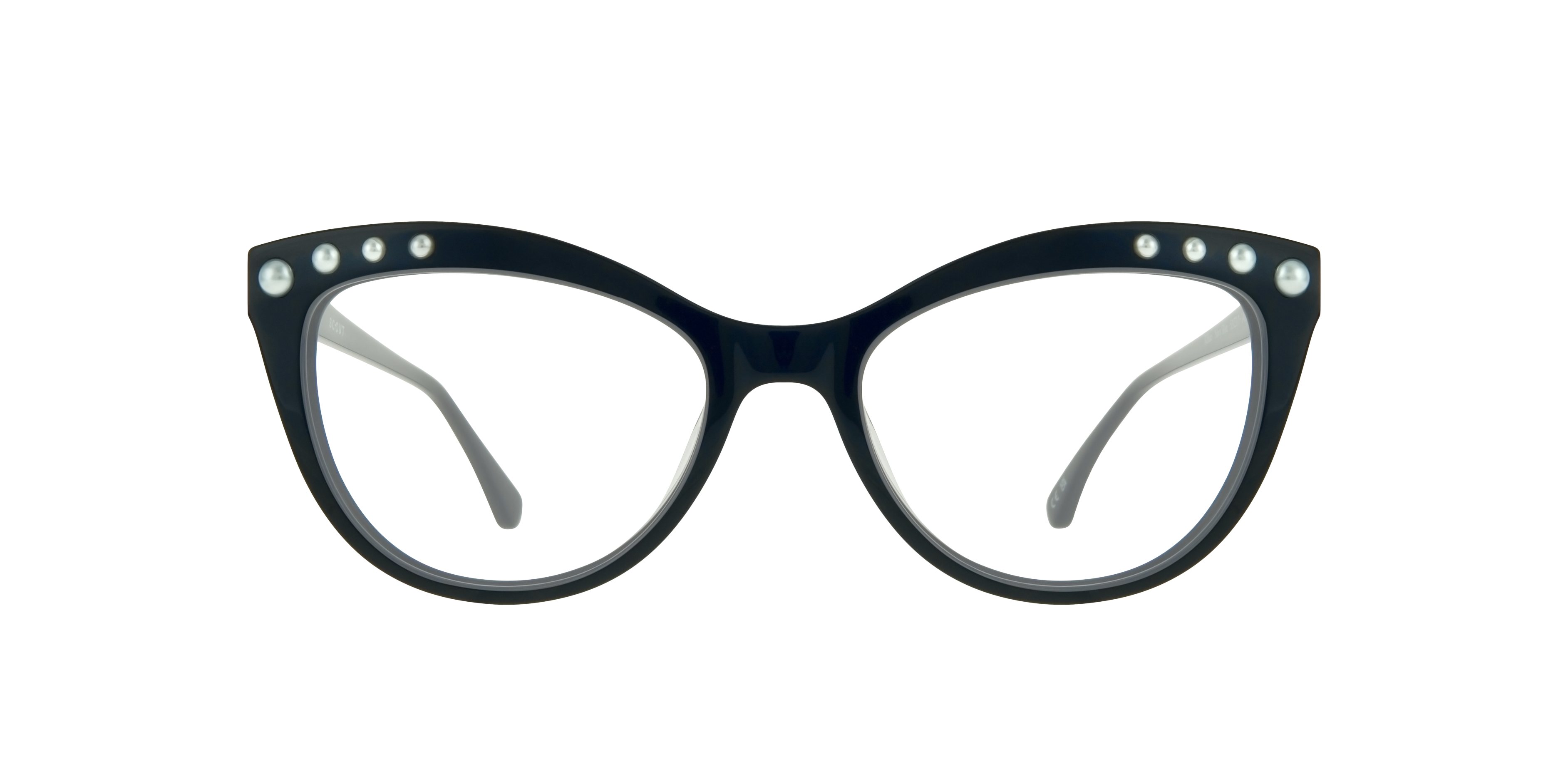 Khloe Navy Blue AcetateEyeglass Frames for Glasses Direct, Front View