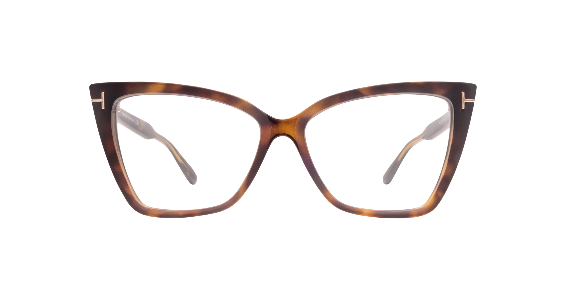 FT5844-B Tortoise Matte PlasticEyeglass Frames for Glasses Direct, Front View