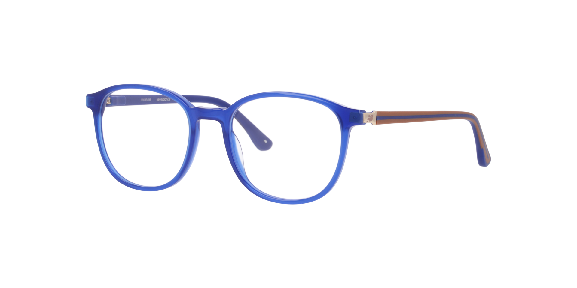 Nb4189 Blue Shiny AcetateEyeglass Frames for Glasses Direct, Angle View
