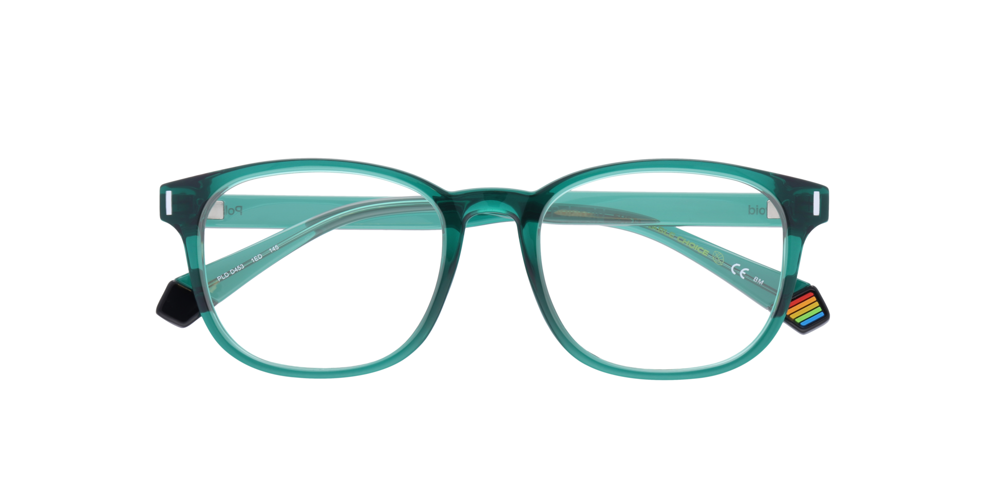 PLD D453 Green PlasticEyeglass Frames for Glasses Direct, Closed View