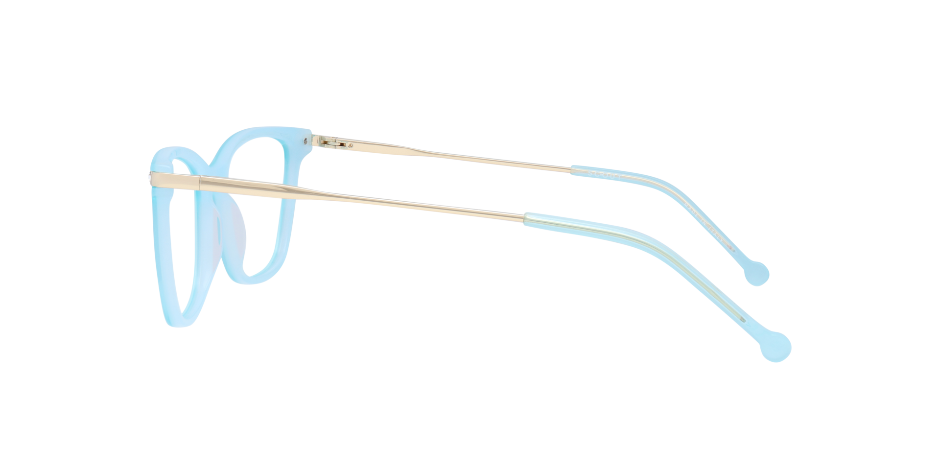 Arlechino Blue AcetateEyeglass Frames for Glasses Direct, Side View