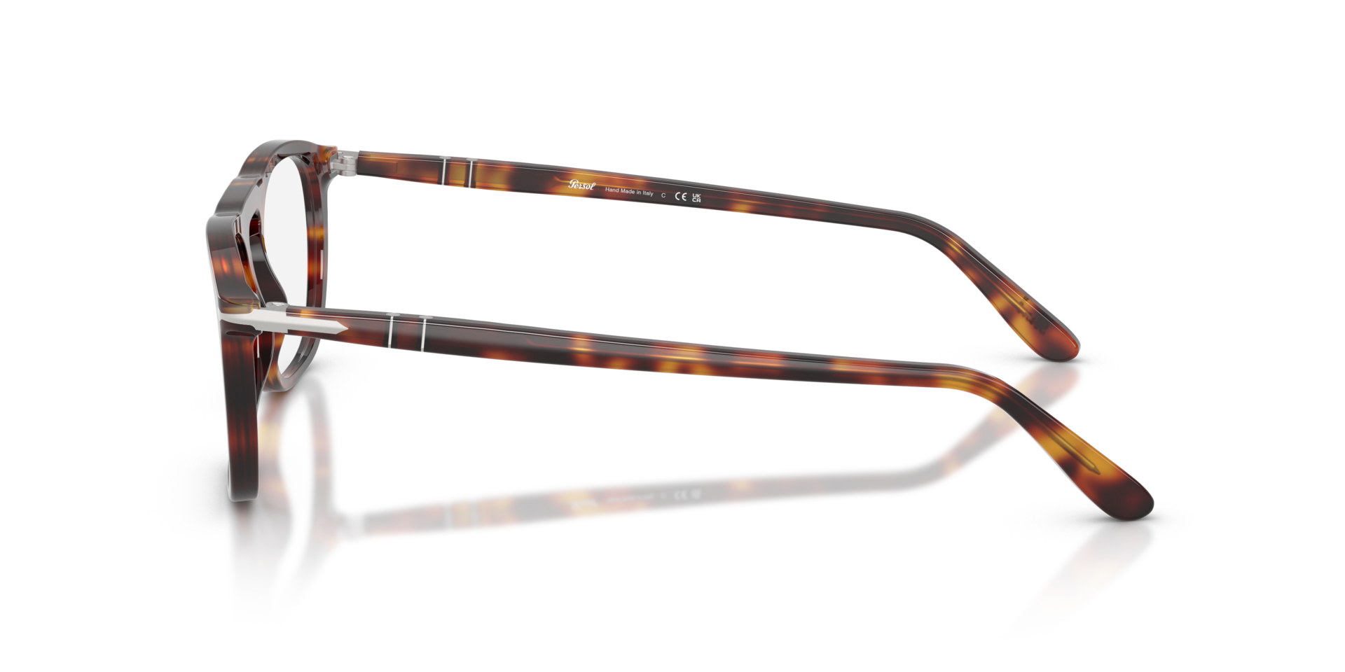 PO3391V Havana AcetateEyeglass Frames for Glasses Direct, Side View
