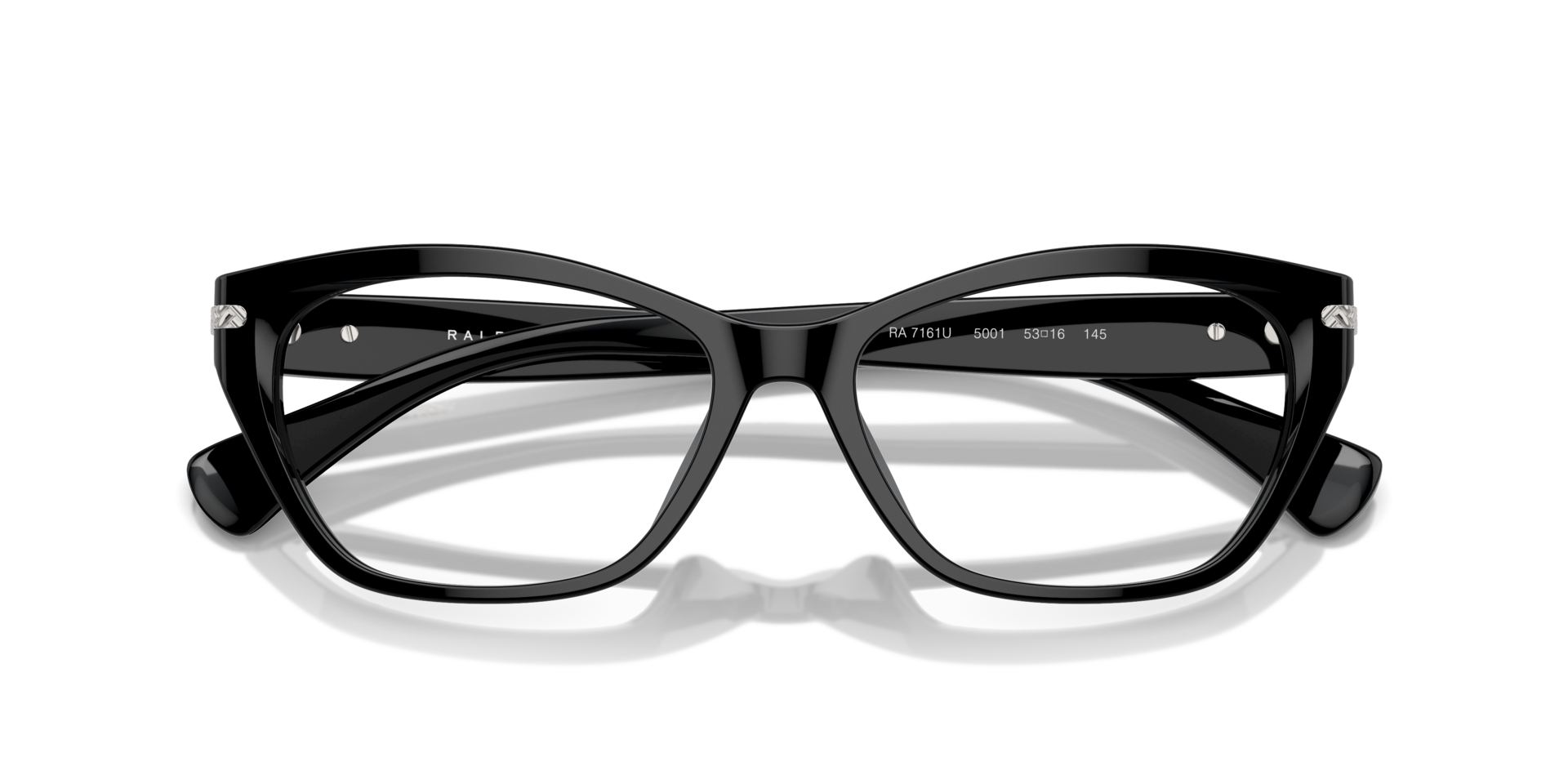 RA7161U Shiny Black AcetateEyeglass Frames for Glasses Direct, Closed View