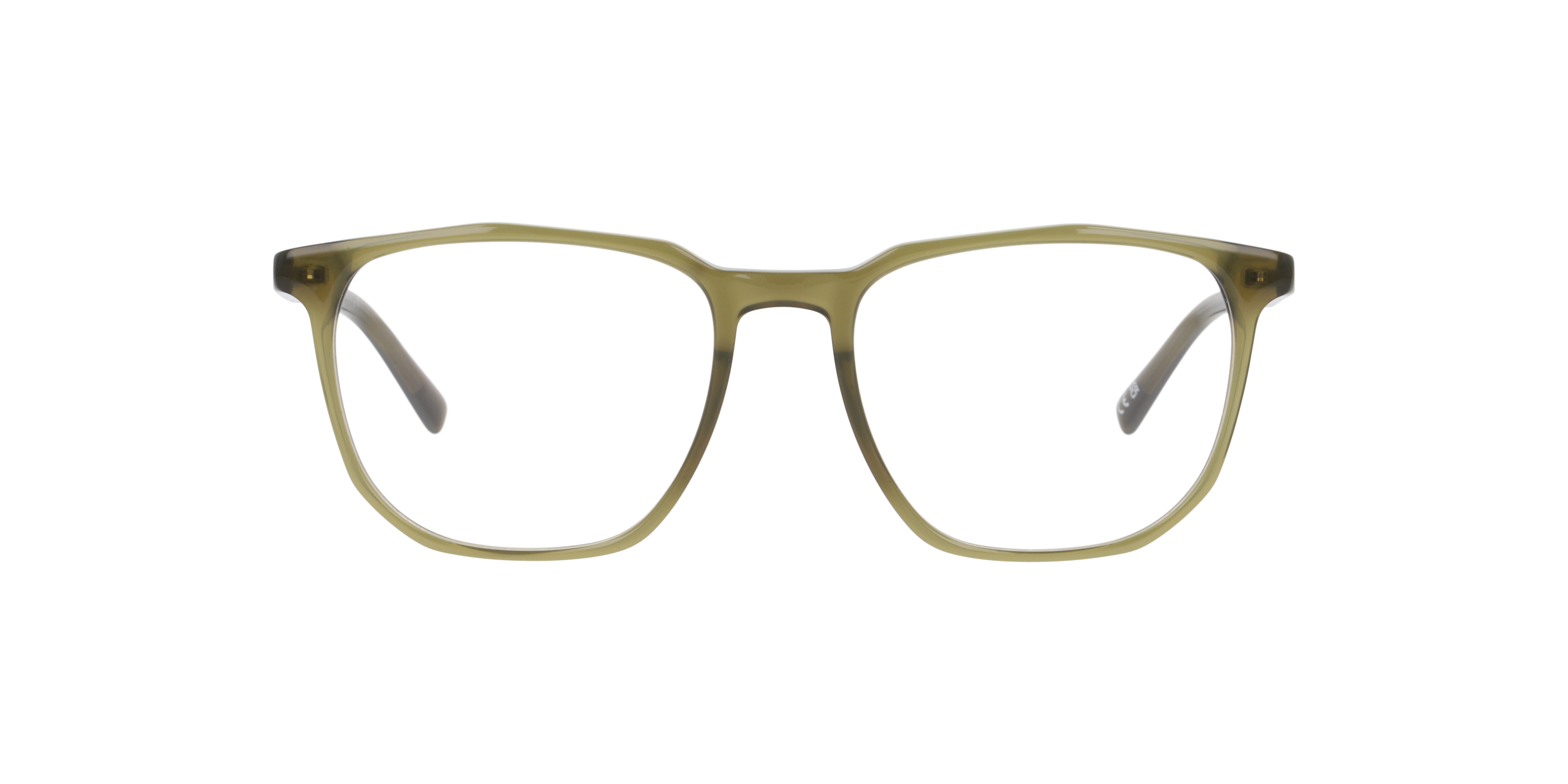 Milton Crystal Khaki AcetateEyeglass Frames for Glasses Direct, Front View