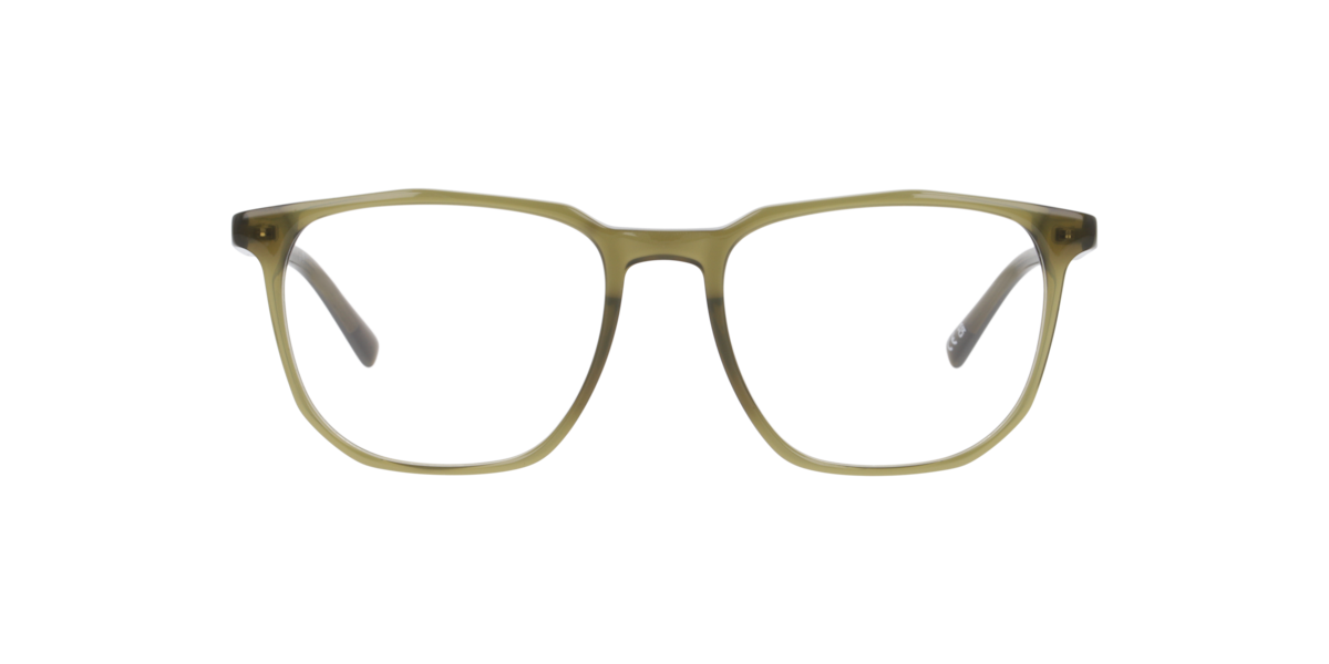 Scout Men's Crystal Khaki Square Acetate Eyeglasses Online - Full Rim - Milton