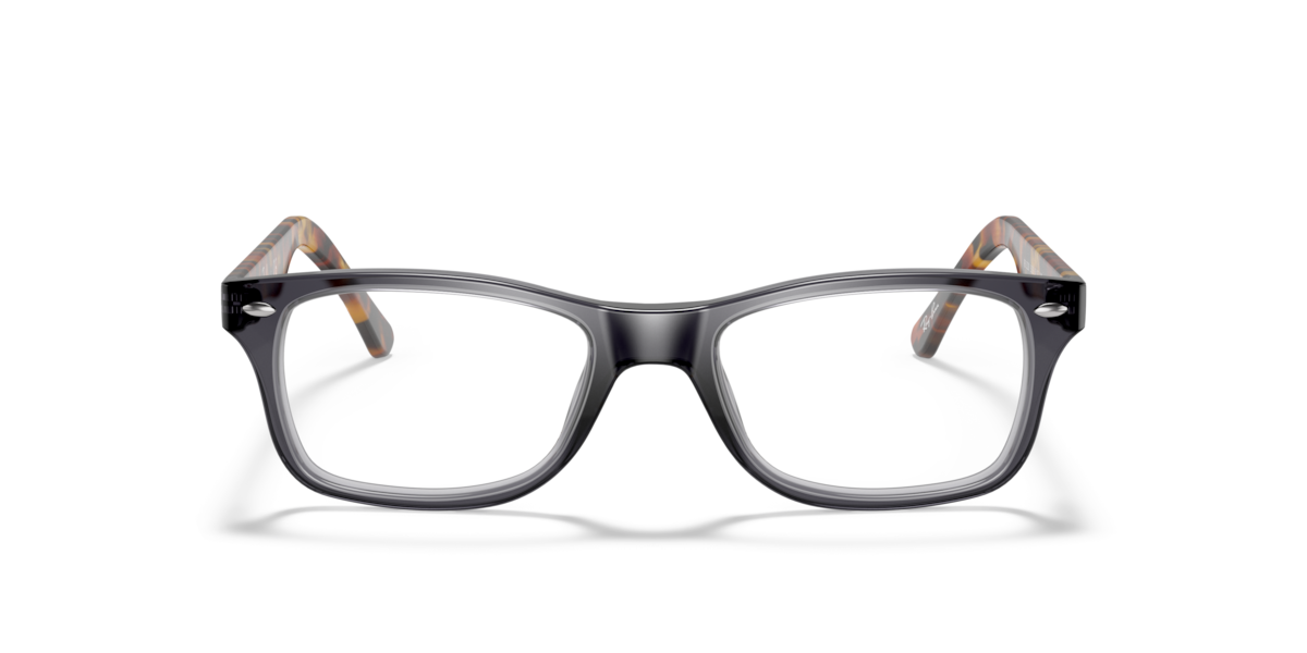 Ray-Ban Unisex Grey Square Acetate Eyeglasses Online - Full Rim - Rb5228