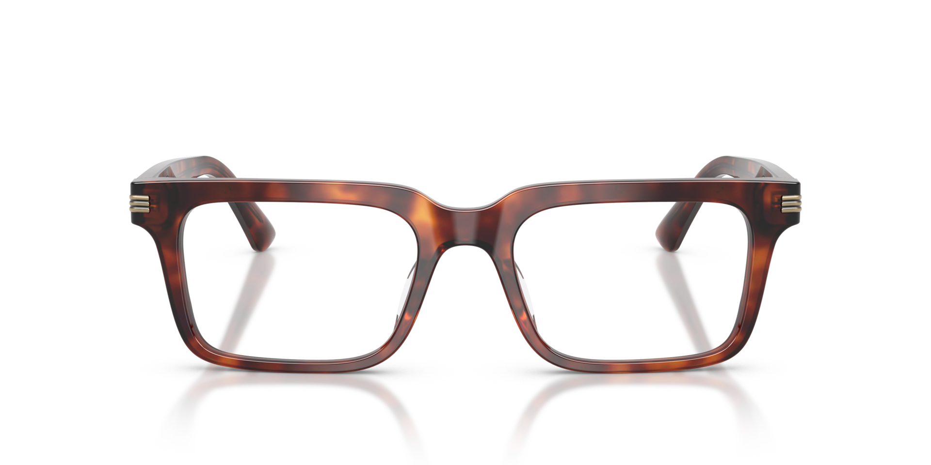 EA3293U Shiny Havana Red AcetateEyeglass Frames for Glasses Direct, Front View