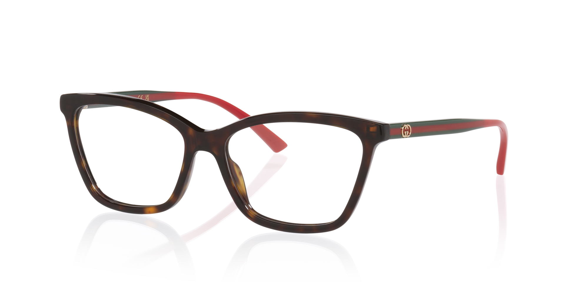 GG1989O Tortoise AcetateEyeglass Frames for Glasses Direct, Angle View