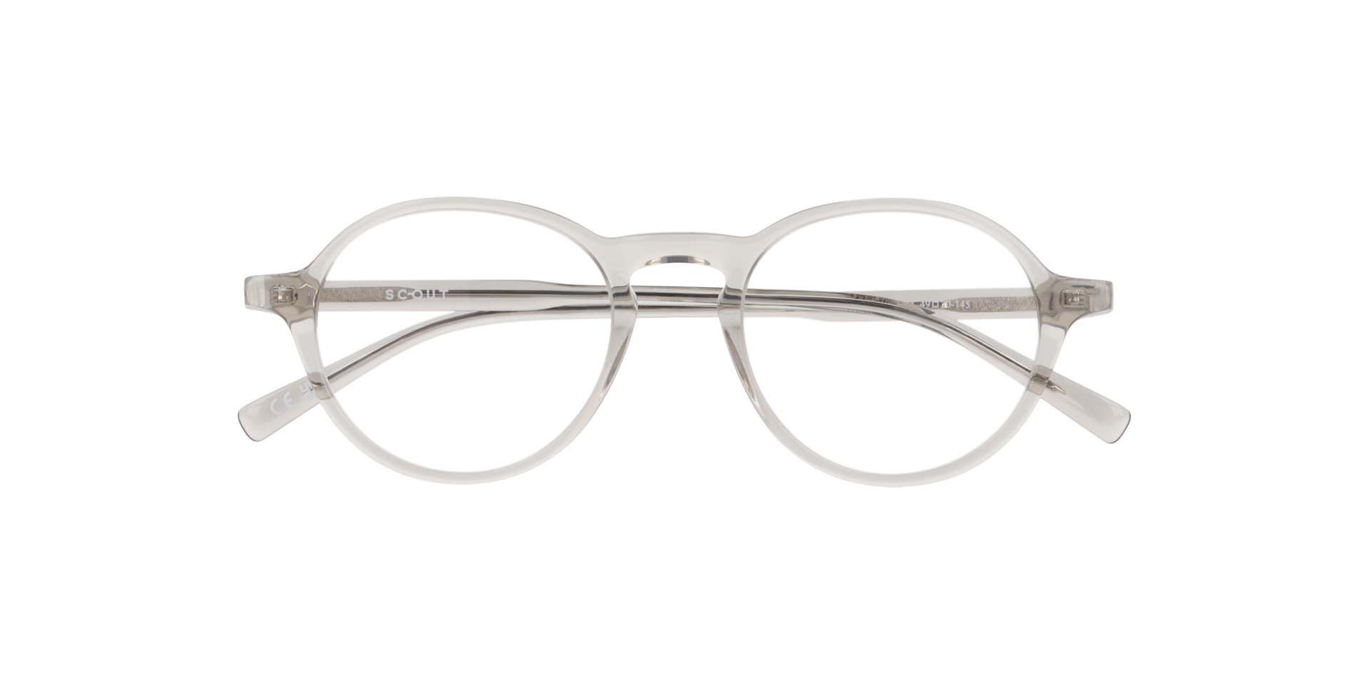 Mackenzie Crystal Light Grey AcetateEyeglass Frames for Glasses Direct, Closed View