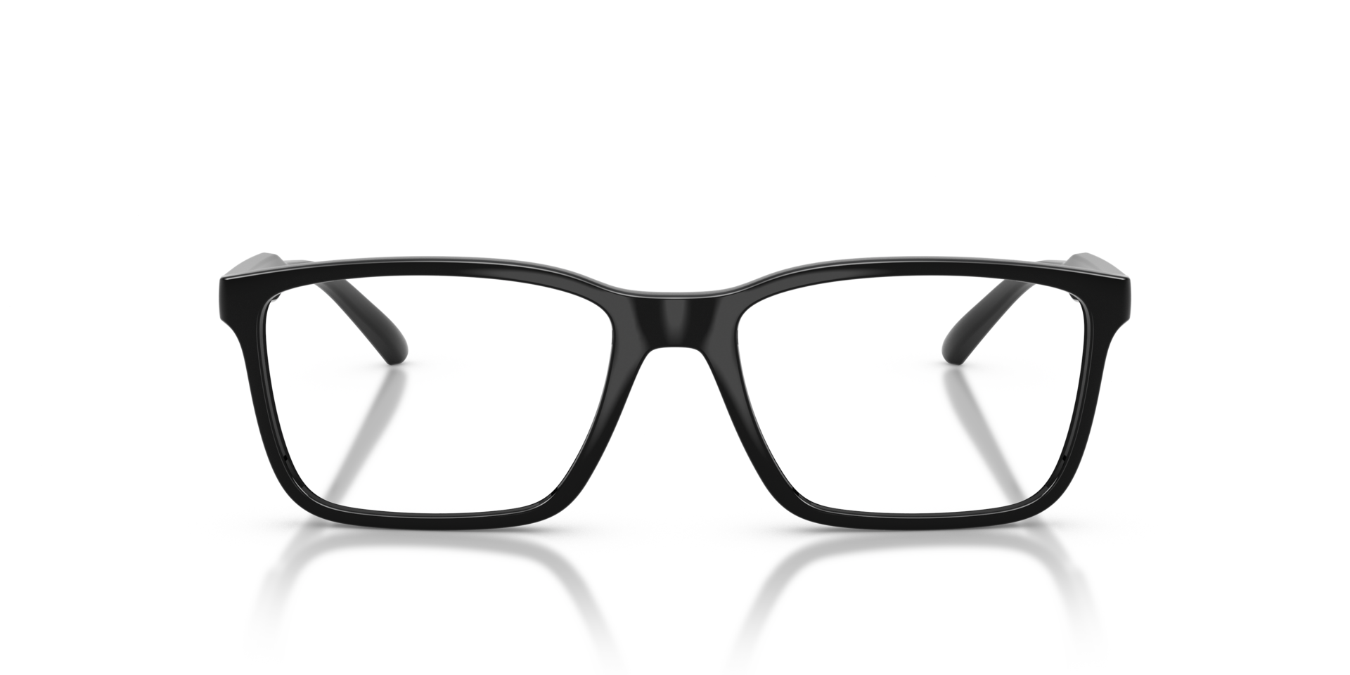 AN7208 Recycled Black PlasticEyeglass Frames for Glasses Direct, Front View