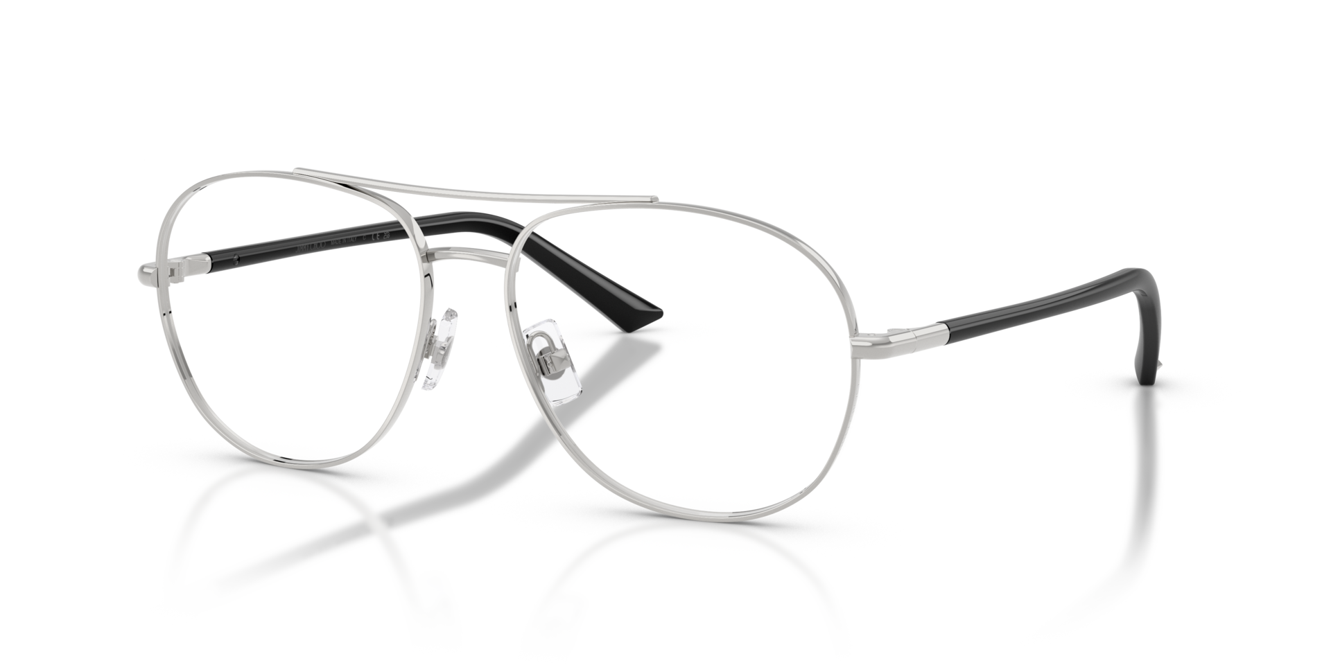 JC2021 Silver MetalEyeglass Frames for Glasses Direct, Angle View