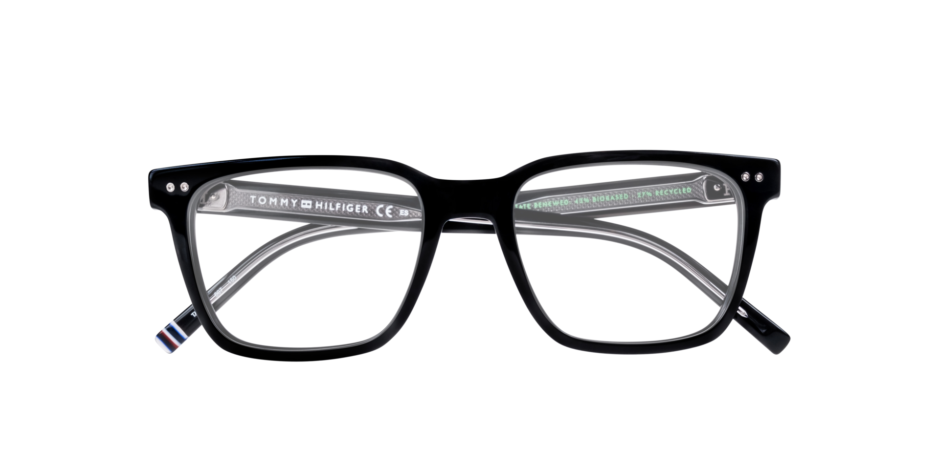 TH 1982 Black AcetateEyeglass Frames for Glasses Direct, Closed View