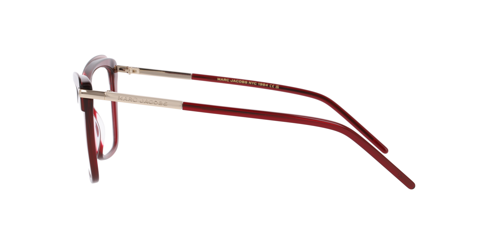 MARC 871 Red AcetateEyeglass Frames for Glasses Direct, Side View