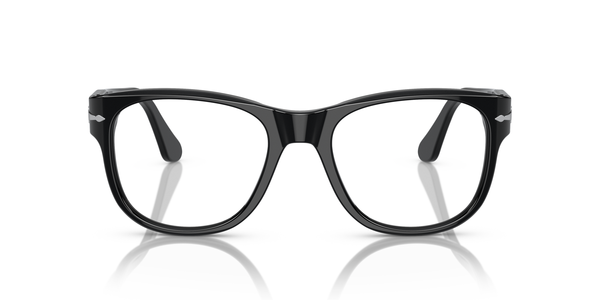 PO3312V Black AcetateEyeglass Frames for Glasses Direct, Front View