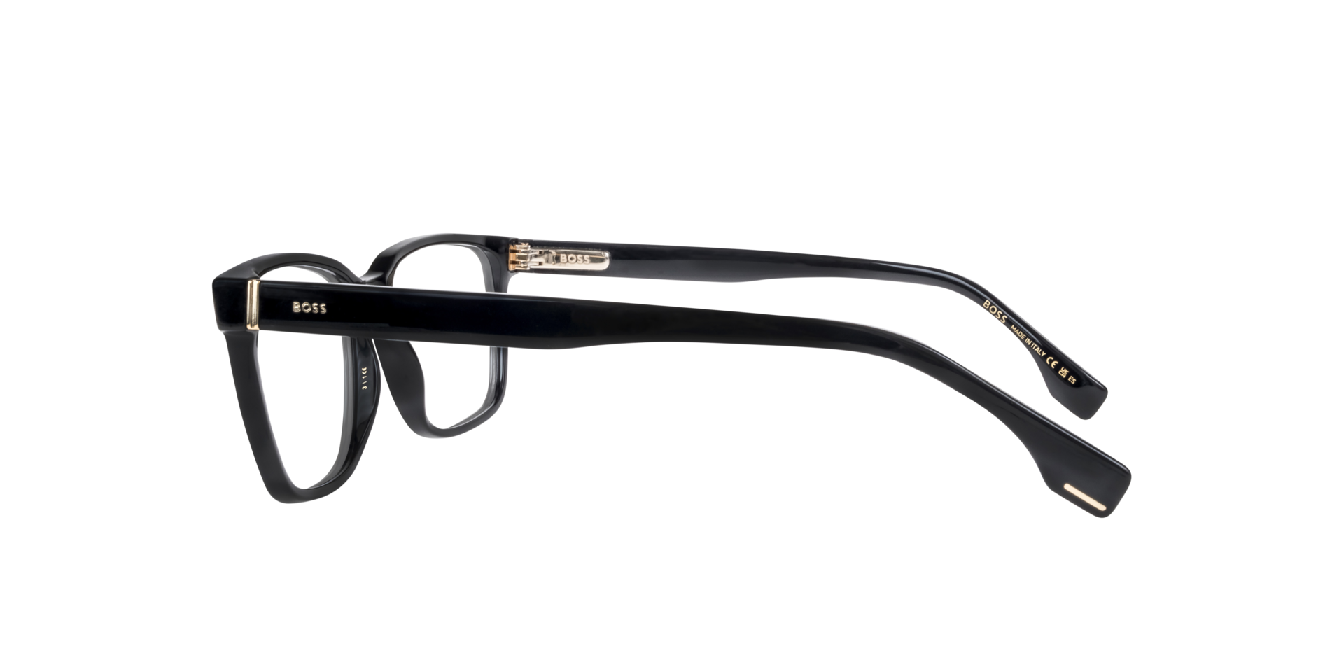 BOSS 1517 Black AcetateEyeglass Frames for Glasses Direct, Side View
