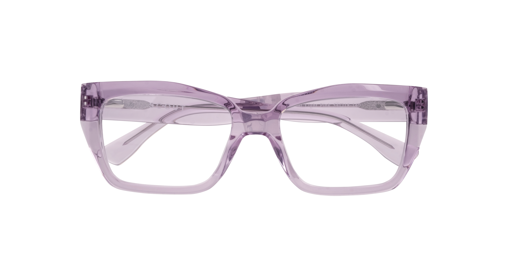Hallie Crystal Light Pink AcetateEyeglass Frames for Glasses Direct, Closed View