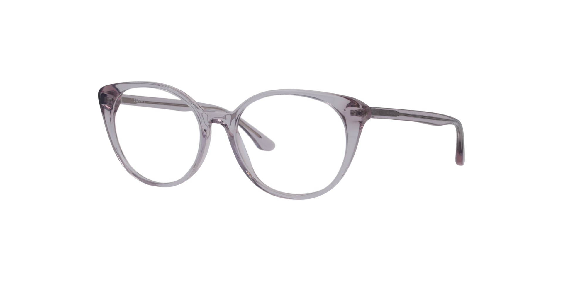 Madra Crystal Purple AcetateEyeglass Frames for Glasses Direct, Angle View