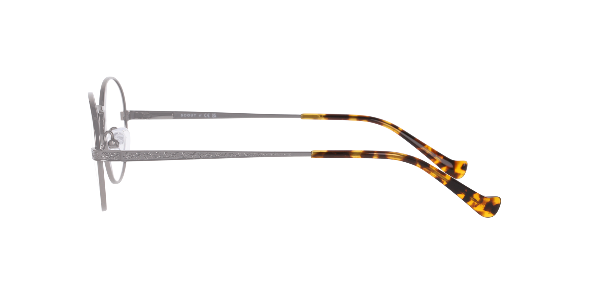 Niko Gun MetalEyeglass Frames for Glasses Direct, Side View