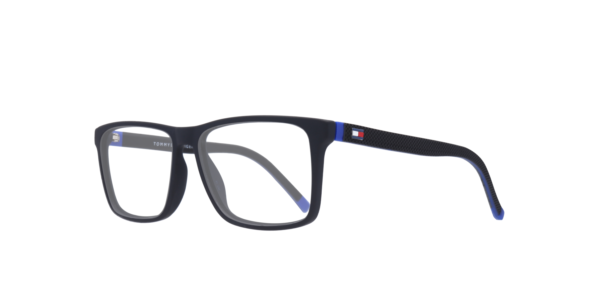 TH 1948 Black PlasticEyeglass Frames for Glasses Direct, Angle View
