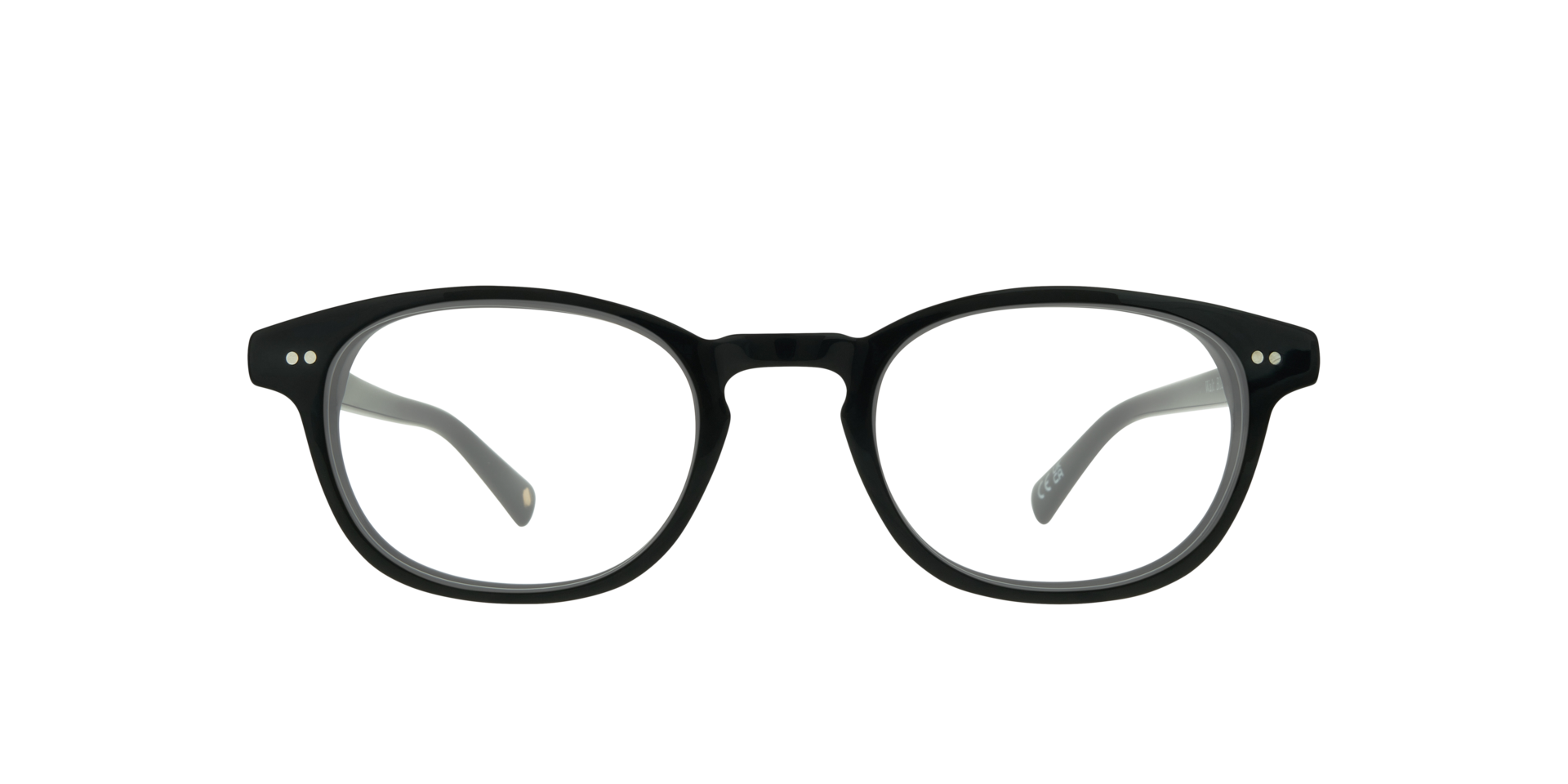 Walt Black AcetateEyeglass Frames for Glasses Direct, Front View