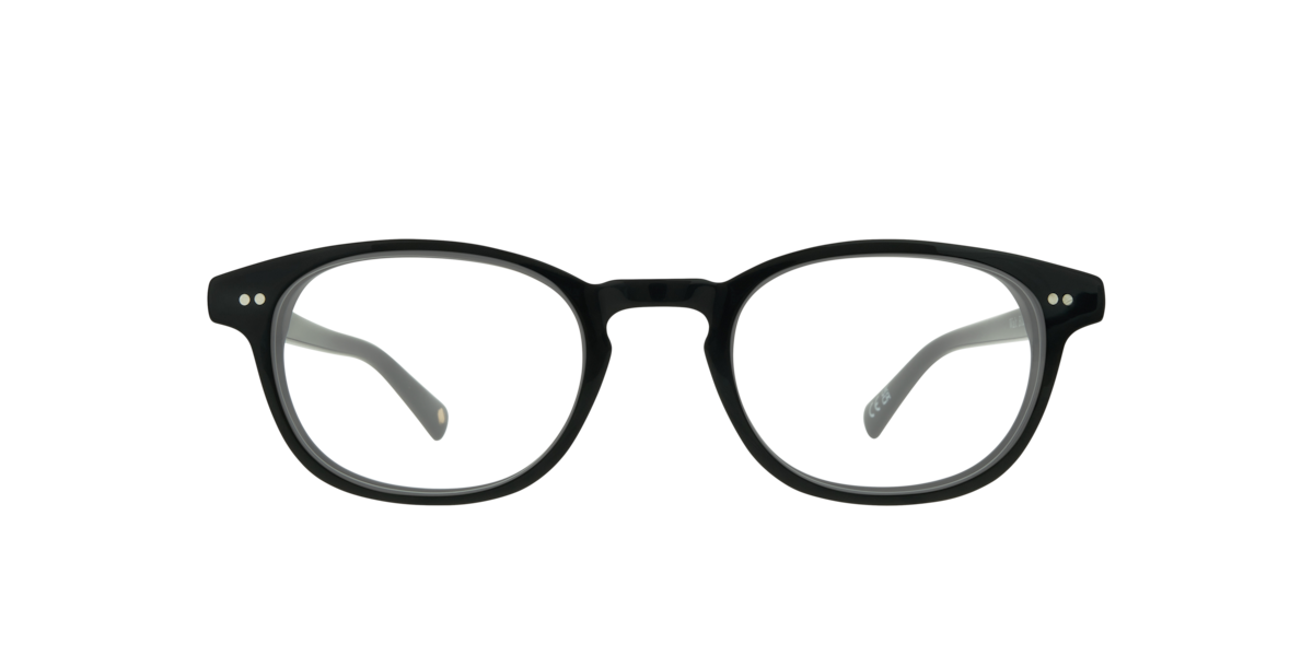 London Retro Men's Black Rectangle Acetate Eyeglasses Online - Full Rim - Walt